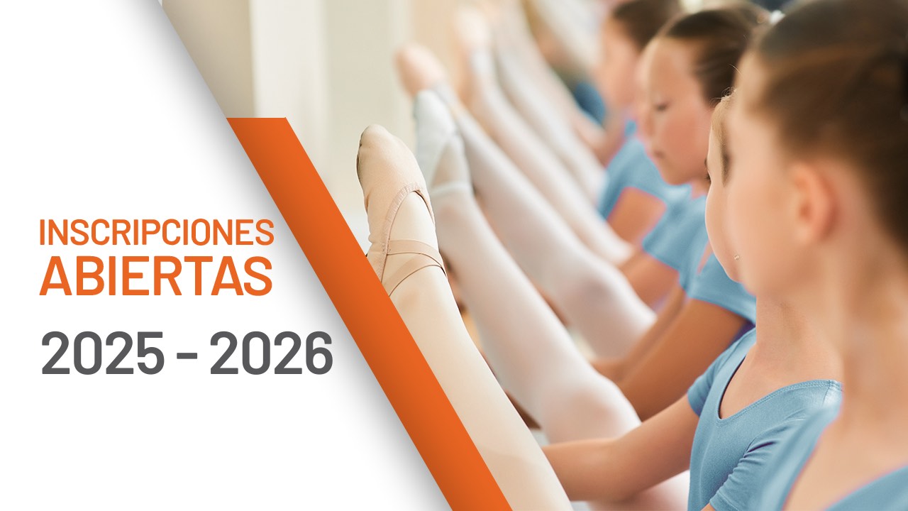 nscripciones abiertas: ballet y danza infantil 2025–2026 Niñas pequeñas bailando en clase de danza, promoción de inscripciones abiertas para ballet infantil 2025–2026